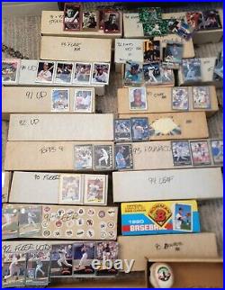 HUGE baseball card collection lot 1000+ cards. Over 16 complete sets. All NM