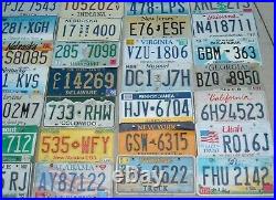 HUGE lot of 67 US License plates All different designs