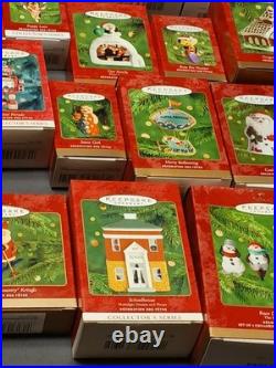 Hallmark Keepsake Collection Lot of 60 Ornaments 1990' With Boxes