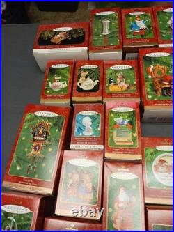 Hallmark Keepsake Collection Lot of 60 Ornaments 1990' With Boxes