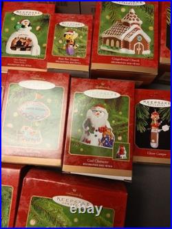 Hallmark Keepsake Collection Lot of 60 Ornaments 1990' With Boxes