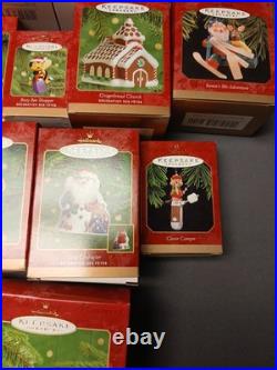 Hallmark Keepsake Collection Lot of 60 Ornaments 1990' With Boxes