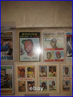 Hank Aaron Card Lot. All Ungraded, Great For The Collection. Mays Included