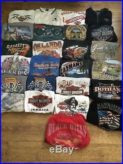 Hd Harley-davidson Lot Of (25) Collectible Shirts All Adult Size XXL (2xl)