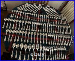 Huge 128 Piece-Oneida WORDSWORTH Stainless Vietnam Glossy/Mint Set