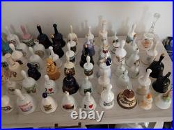 Huge 71 Piece Collectible Bells Lot Various Sizes