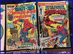 Huge AMAZING SPIDER-MAN All Key lot of 15 comics86,121,124,238 (w tattooz), 252+