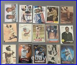 Huge Collection/Lot of (140) ALL DIFFERENT Jackie Robinson Cards Dodgers HOF