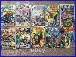 Huge Comic Collection Lot Of 149 Different Comics All Marvel Silver Bronze