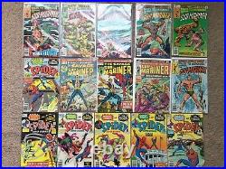 Huge Comic Collection Lot Of 149 Different Comics All Marvel Silver Bronze