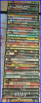 Huge DVD Collection Lot All Godzilla Movies Gamera King Kong Mothra Rodan Kaiju