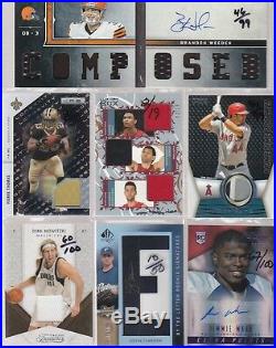 Huge Game Used Patch Autograph Collection Lot All Numbered 100 And Under