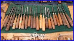 Huge Job Lot of 90 Vintage Wood Carving and Woodwork Chisels/Gouges All UK Made