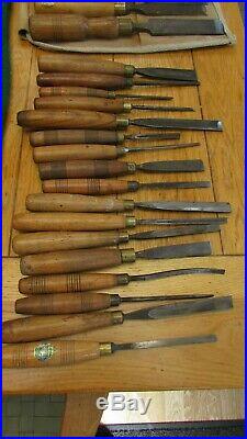 Huge Job Lot of 90 Vintage Wood Carving and Woodwork Chisels/Gouges All UK Made