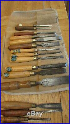 Huge Job Lot of 90 Vintage Wood Carving and Woodwork Chisels/Gouges All UK Made