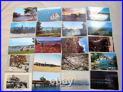 Huge Lot 1000 POSTCARDS Mostly US Divided Back Linen Red Letter Chrome UDB