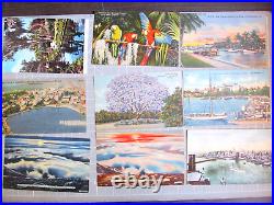 Huge Lot 1200+ POSTCARDS RPPC Red Letter Travel Holiday Landscape Foreign US 9lb