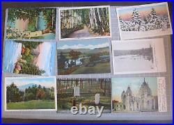 Huge Lot 1200+ POSTCARDS RPPC Red Letter Travel Holiday Landscape Foreign US 9lb