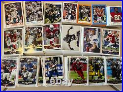 Huge Lot 1,500 NFL Cards Collection ALL BASE STARS Topps Manning Rodgers Brady +