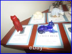 Huge Lot 25 Franklin Mint Cat Curio Cabinet Collection Figurines + Booklets