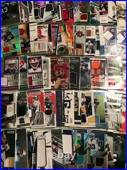 Huge Lot 600+ ALL NFL Football Jersey Patch Relic Card Collection RCs #ed Look