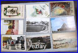 Huge Lot 800 POSTCARDS RPPC Red Letter UDB Holiday Landscape Lots Foreign