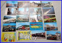Huge Lot 950 POSTCARDS Mostly US Divided Back Linen Red Letter Chrome UDB