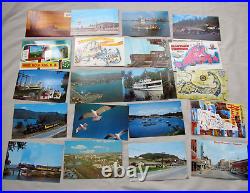 Huge Lot 950 POSTCARDS Mostly US Divided Back Linen Red Letter Chrome UDB