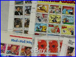 Huge Lot All MNH Mint US Stamps Sheets Blocks Commemoratives $280+ FV Collection