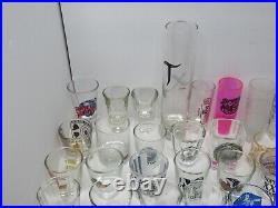Huge Lot Of 111 Vintage Collectible Souvenir Shot Glasses instant Collection