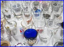 Huge Lot Of 111 Vintage Collectible Souvenir Shot Glasses instant Collection Huge Lot Of 111 Vintage Collectible Souvenir Shot Glasses instant Collection