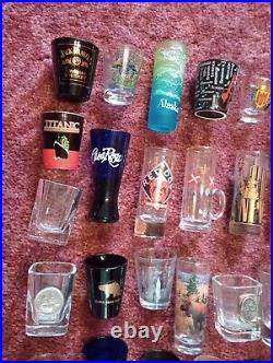 Huge Lot Of 95 Vintage Collectible Souvenir Shot Glasses instant Collection