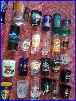 Huge Lot Of 95 Vintage Collectible Souvenir Shot Glasses instant Collection