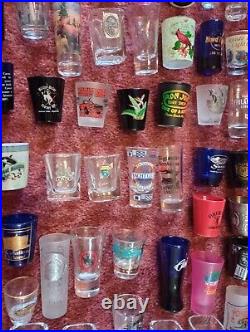 Huge Lot Of 95 Vintage Collectible Souvenir Shot Glasses instant Collection