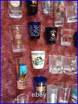 Huge Lot Of 95 Vintage Collectible Souvenir Shot Glasses instant Collection