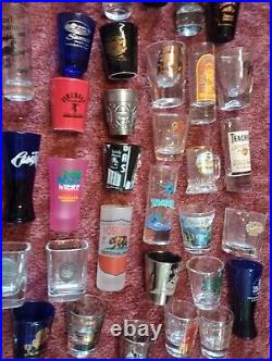 Huge Lot Of 95 Vintage Collectible Souvenir Shot Glasses instant Collection