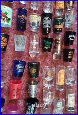 Huge Lot Of 95 Vintage Collectible Souvenir Shot Glasses instant Collection