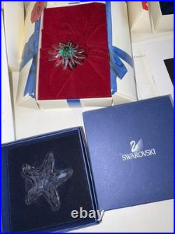 Huge Lot Swarovski Crystal SCS Figurines Miscellaneous Stand Plaques Annuals Box
