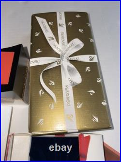 Huge Lot Swarovski Crystal SCS Figurines Miscellaneous Stand Plaques Annuals Box