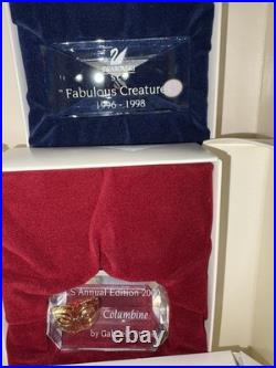 Huge Lot Swarovski Crystal SCS Figurines Miscellaneous Stand Plaques Annuals Box