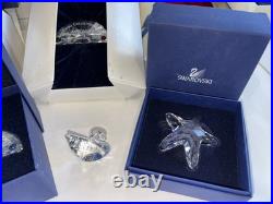 Huge Lot Swarovski Crystal SCS Figurines Miscellaneous Stand Plaques Annuals Box