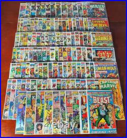 Huge Lot of 120 Vintage Marvel Comic Books ALL COMICS HAVE 25 CENT COVER PRICES