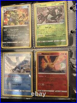 Huge Pokemon Card Lot In Binder- Mewtwo Rainbow VStar, V, Charizard- All Mint