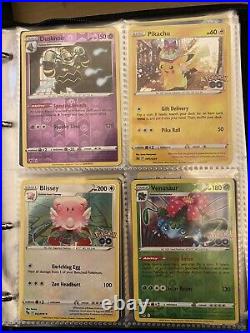 Huge Pokemon Card Lot In Binder- Mewtwo Rainbow VStar, V, Charizard- All Mint
