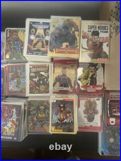 Huge Rare Marvel Card Lot Inserts, Foils, (Mixed Series) All Cards Shown (275+)
