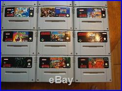 Huge Super Nintendo SNES Games Collection Job Lot 56, all the great games