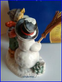 Hummel Making New Friends 4 Smallest 2002/0 1st Issue Snowman Boy Tmk8 Mint Box