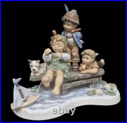 Hummel Sailing Lesson Hum 2290 Moments In Time Collection 2008 Mint No Box
