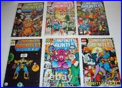 INFINITY GAUNTLET WAR CRUSADE #1-6 ALL FULL RUNS LOT Thanos NM 18 Comic Set