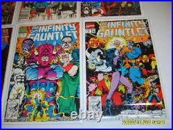 INFINITY GAUNTLET WAR CRUSADE #1-6 ALL FULL RUNS LOT Thanos NM 18 Comic Set